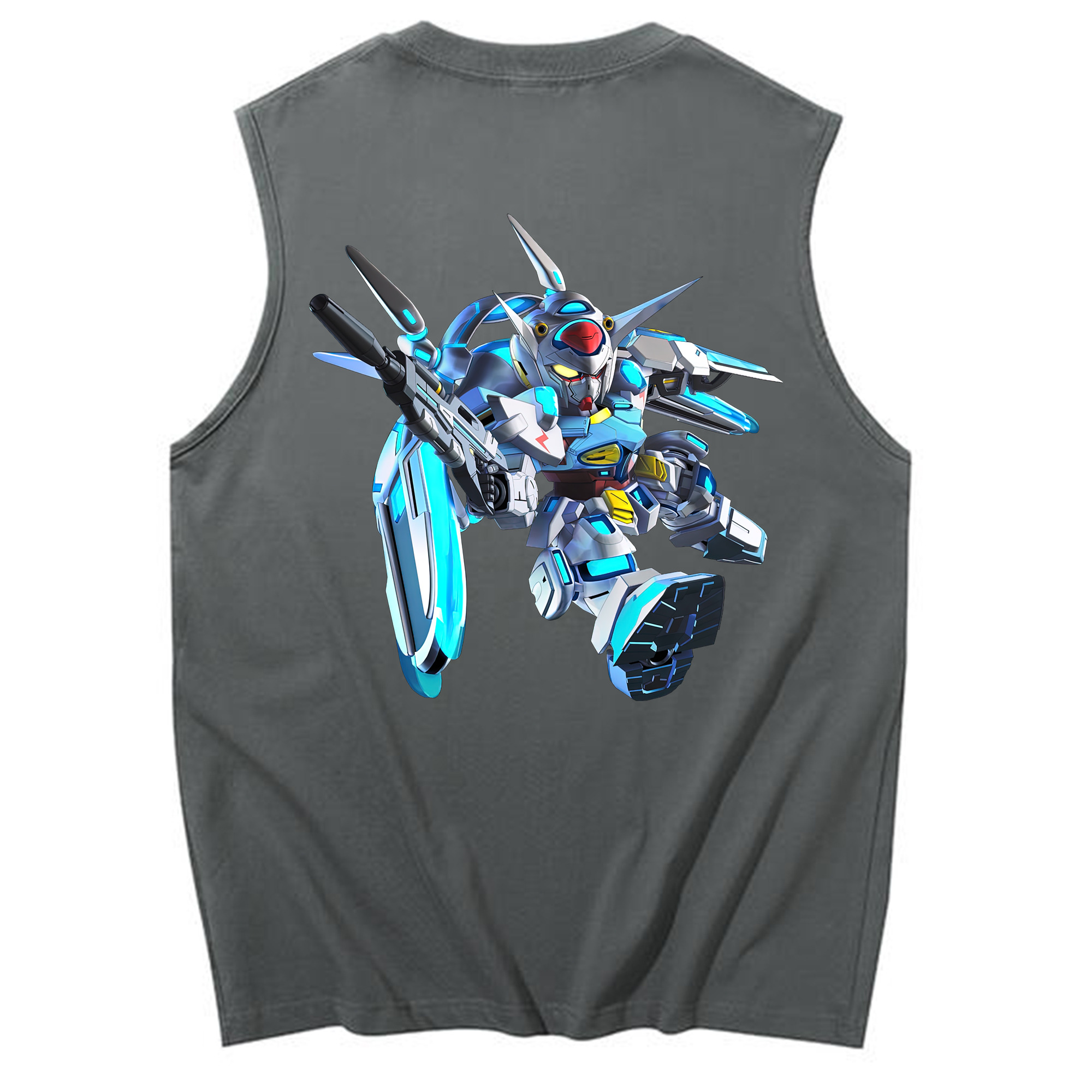 （画像用） 機動戦士ガンダム Mobile Suit Gundam コットン100％タンクトップ（背面プリント）